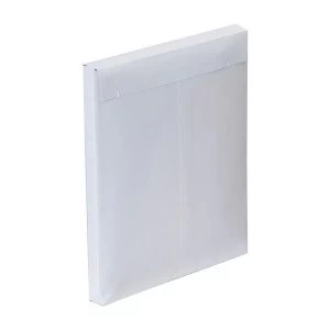 Plus Fabric Envelopes Peel and Seal Gusset 25mm 120gm2 White C4 324mm x 229mm 1 x Pack of 100