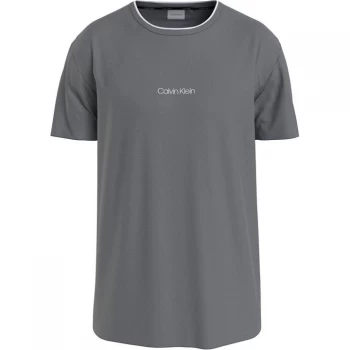 Calvin Klein Centre Logo T-Shirt - Dk Gry Hther