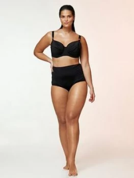 Evans Essential Bikini Top - Black, Size 16, Women