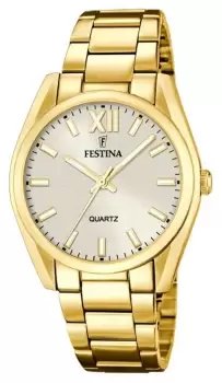 Festina F20640/1 Womens Gold-Toned Bracelet Watch