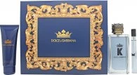 Dolce & Gabbana K Gift Set 100ml Eau de Toilette + 10ml Eau de Toilette + 75ml Aftershave Balm
