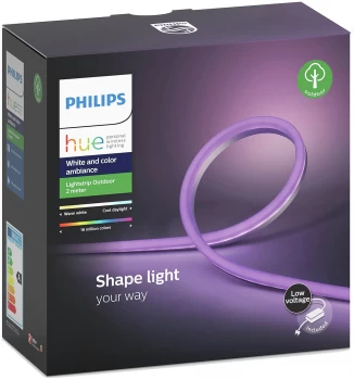 Philips Hue White & Colour Ambience Outdoor LightStrip - 2m - White