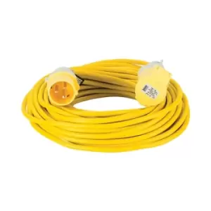 Defender Extension Lead Yellow 1.5mm2 16A 25m - 110V
