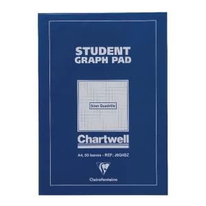 Clairefontaine Chartwell 5mm Quadrille Student Graph Pad A4 J6Q4B
