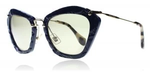 Miu Miu Noir Sunglasses Blue / Gold / Tortoise USZ5J2 55mm