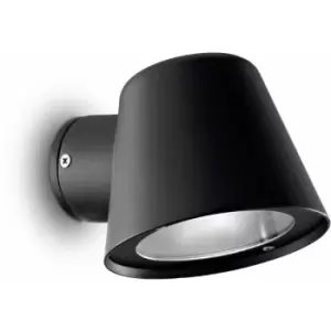 01-ideal Lux - Wall light Black GAS 1 bulb
