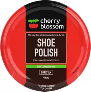 Cherry Blossom Shoe Polish Dark Tan