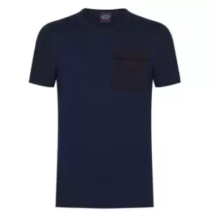 Paul And Shark Pocket T Shirt Mens - Blue