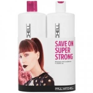 Paul Mitchell Strength Super Strong Daily Shampoo 1000ml and Conditioner 1000ml