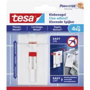 tesa 77767 Adjustable adhesive nail White Content: 2 pc(s)