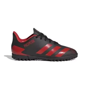 Adidas Junior Predator 20.4 Astro Turf Football Boot, Red, Size 4