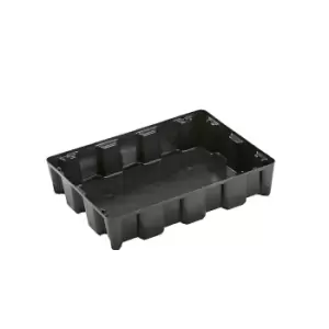CEMO PE small container pallet tray, 60 l sump capacity, without grate