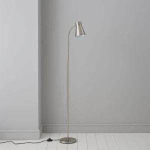 Keats Grey Nickel Effect Floor Lamp