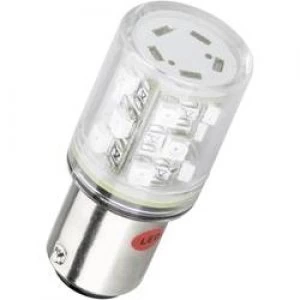 LED bulb BA15d Red 24 Vdc 24 V AC 18 lm Barthelme