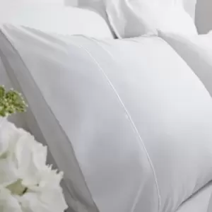 Luxury 100% Cotton Sateen 800 Thread Count Standard Pillow Cases, White, Pair - Bianca