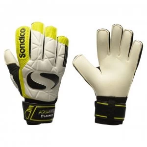 Sondico Aquaspine Goalkeeper Gloves - White/Yellow