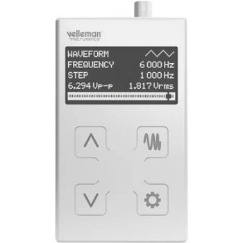 Velleman HPG1MK2 Battery-powered 1 Hz - 1 MHz 1-channel Sinus, Rectangle, Triangle