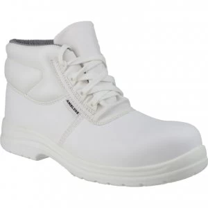 Amblers Mens Safety FS513 Metal-Free Water-Resistant Safety Boots White Size 3