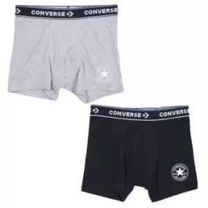 Converse Boxers 2 Pack Junior Boys - Black