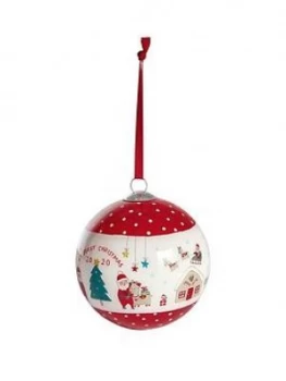 Mamas & Papas Bauble - Red Xmas Wishes 2020