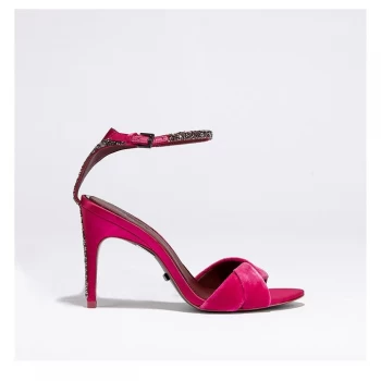 Reiss Hayden Heeled Sandals - Pink Satin