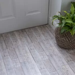D-C-Fix Floor Covering Grey Rustic Oak Wood Effect Tile, Pack Of 11