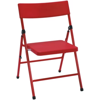 4 Pack Safety First by Childrens Pinch-Free Folding Activity Chair Red - Cosco