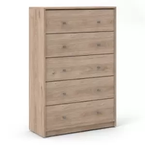 Furniture To Go - May Chest of 5 Drawers in Jackson Hickory Oak - Oak