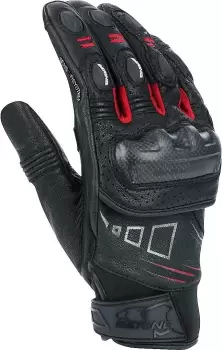 Bering Razzor Motorcycle Gloves, black-white-red Size M black-white-red, Size M