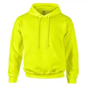 Gildan Heavyweight DryBlend Adult Unisex Hooded Sweatshirt Top / Hoodie (13 Colours) (XL) (New Safety Green)