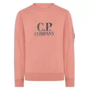 CP COMPANY Boys Lens Logo Sweatshirt - Pink