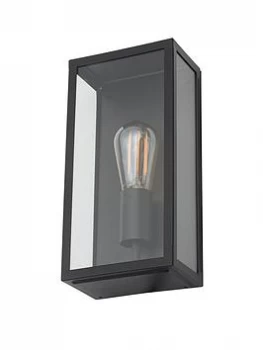 Wandsworth Metal Frame Box Lantern - Satin Black