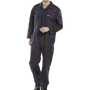 Click Workwear Boilersuit Size 44 Navy Blue Ref PCBSN44 Up to 3 Day
