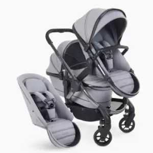 iCandy Peach 7 Pushchair and Carrycot - Double Light Grey Phantom