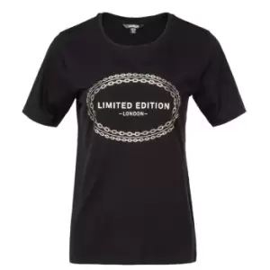 Golddigga Fashion T Shirt Ladies - Black