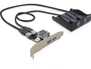 DeLOCK Front Panel + PCI Express Card interface cards/adapter...