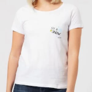 Smiley World Let It Snow Womens T-Shirt - White - 3XL