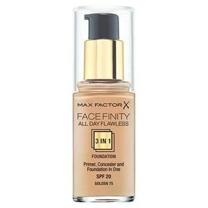 Max Factor All Day Flawless 3 in 1 Foundation Golden 75 Nude