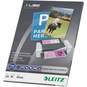 Leitz Laminate sheet A3 250 micron glossy 25 pcs