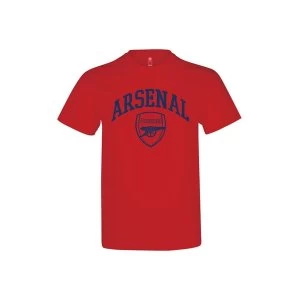 Arsenal Crest T Shirt Youths Red 9-11 Years
