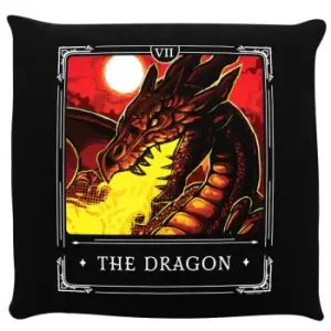 Deadly Tarot Legends The Dragon Cushion (One Size) (Black/Flame Orange/Yellow)