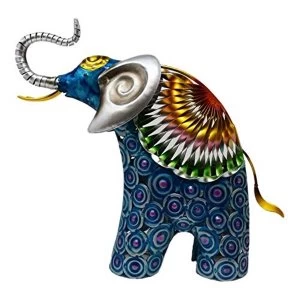 Country Living Hand Painted Metal Elephant 28cm