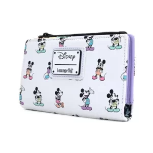 Loungefly Disney Mickey Mouse Pastel Aop Poses Wallet