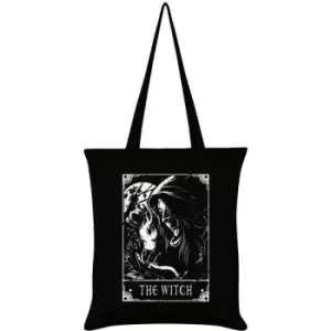 Deadly Tarot The Witch Witch Tote Bag (One Size) (Black) - Black