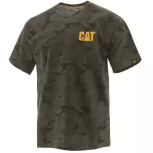 CAT Mens Trademark Breathable Cotton Work T Shirt XL - Chest 46-49' (117 - 124cm)