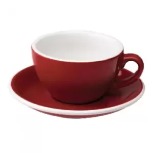 Cappuccino cup with a saucer Loveramics Egg Red, 200ml