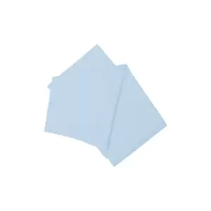 100 % Cotton 200 Thread Count Flat Sheet Double Pale Blue