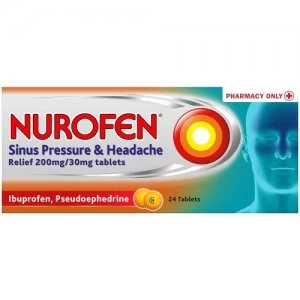 Nurofen Sinus Pressure & Headache Relief 200mg/30mg 24 Tablets