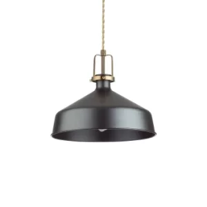 Eris-1 Indoor Dome Ceiling Pendant Lamp 1 Light Black, E27
