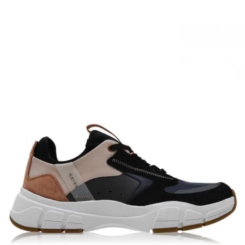 Reiss Liam Monster Trainers - Black/Apricot